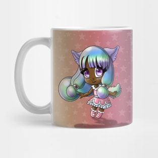 African American Girl with Fox Ears Mug